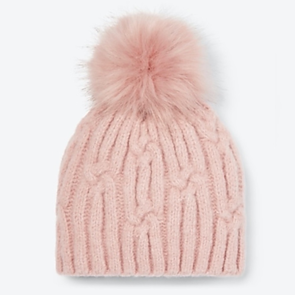 Express Cable Knit Pom Beanie